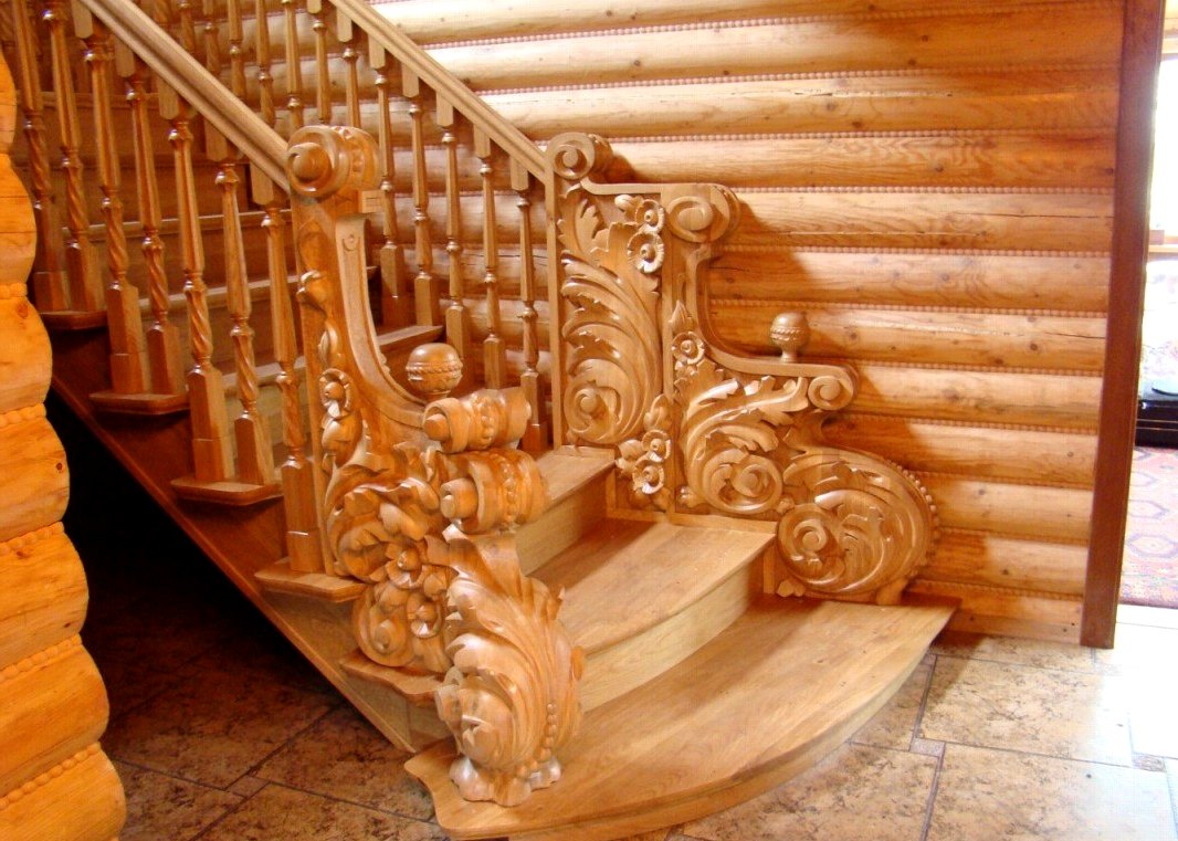 деревянная лестница в интерьере4