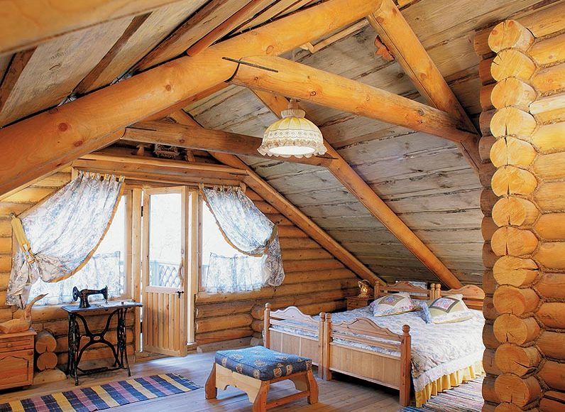 деревянная спальня интерьер7