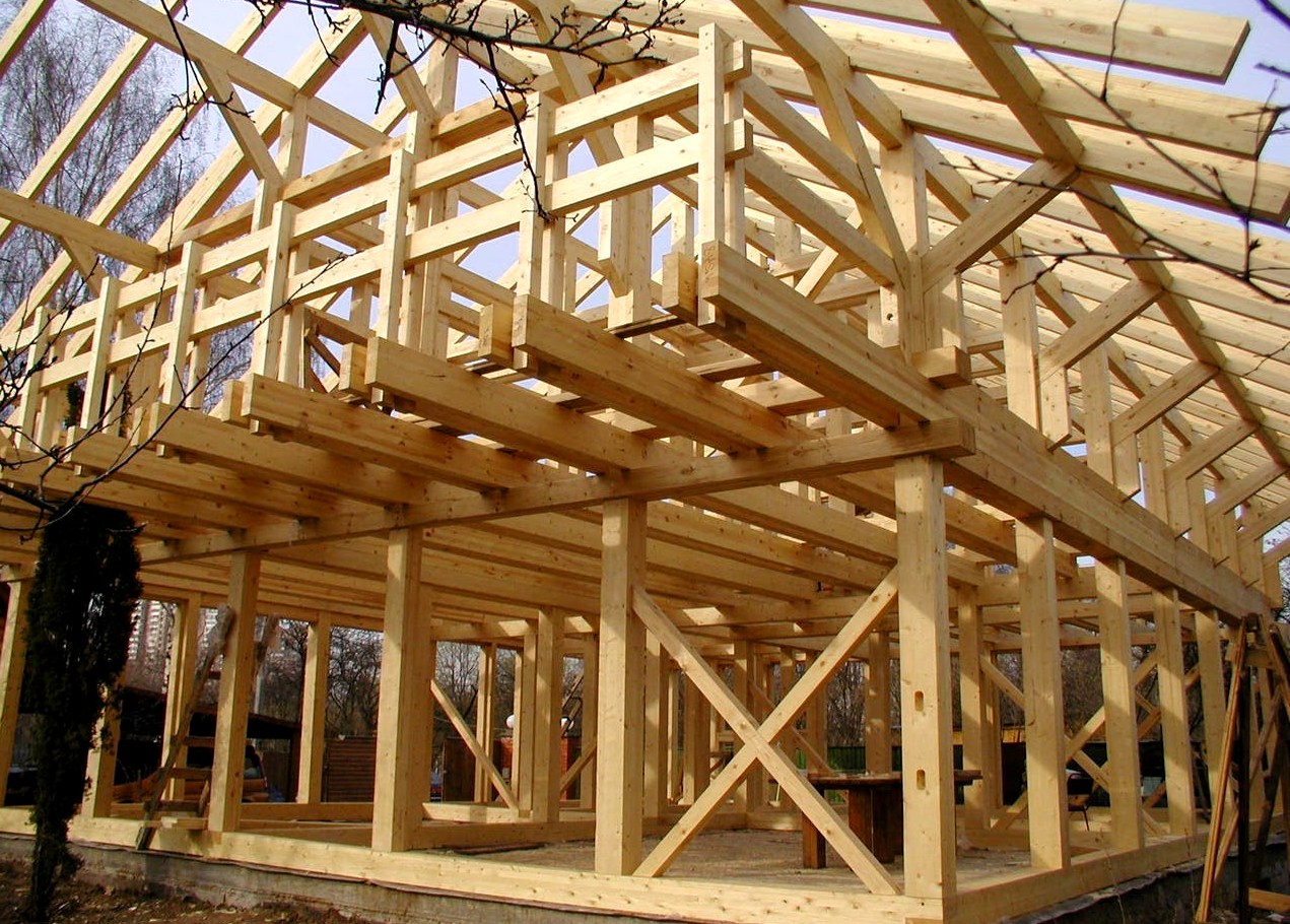 деревянные коттеджи строительство